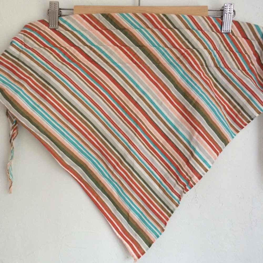 Vintage Striped Head Scarf